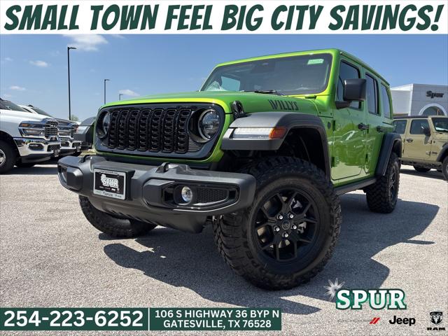 2026 Jeep Wrangler 4-Door Willys 4x4 for sale in Gatesville, TX