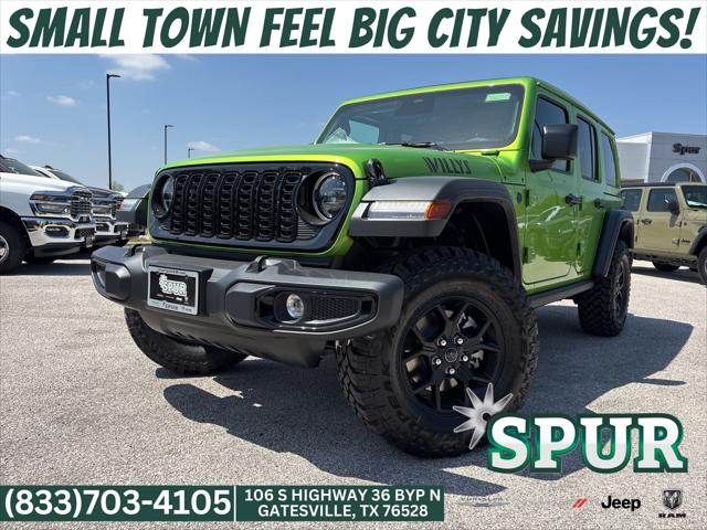 2026 Jeep Wrangler 4-Door Willys 4x4 for sale in Gatesville, TX