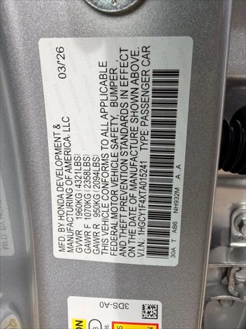 2026 Honda Accord Sedan SE