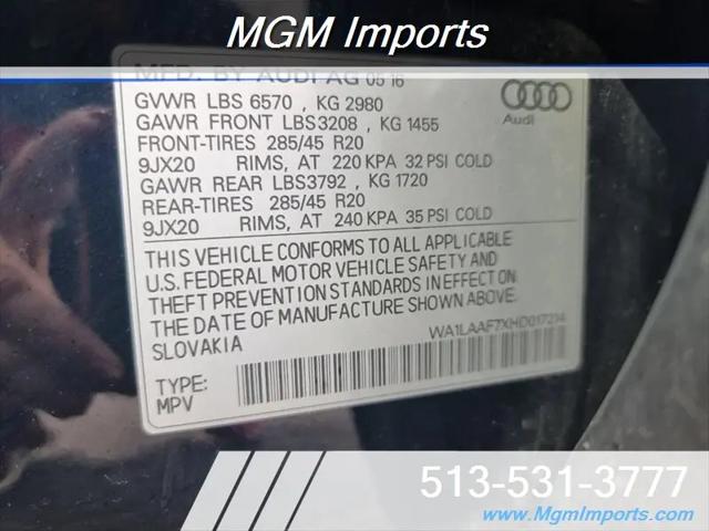2017 Audi Q7 3.0T Premium