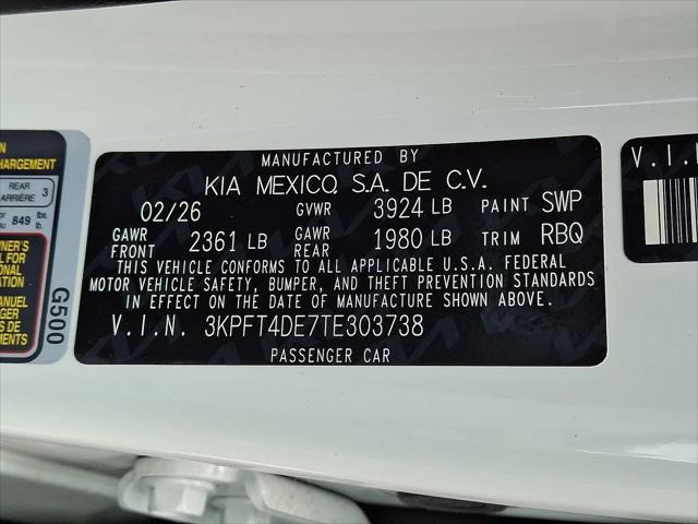 2026 Kia K4 LXS