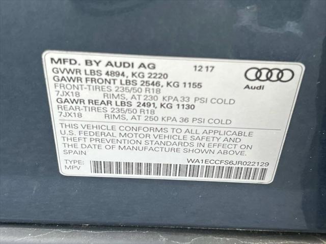 2018 Audi Q3 2.0T Sport Premium