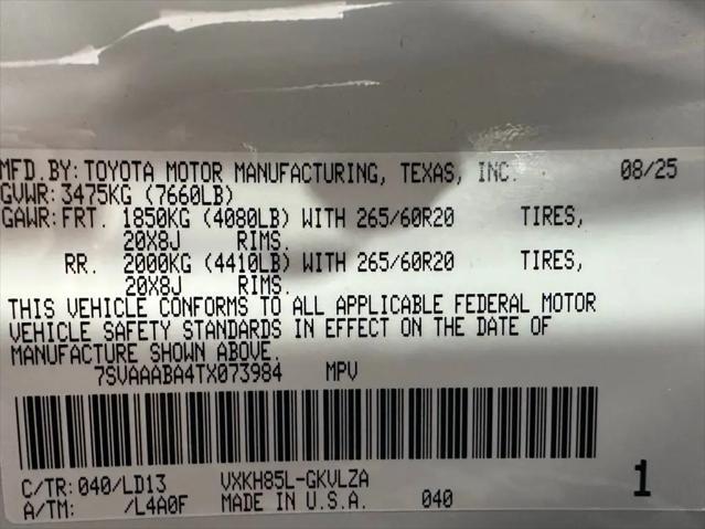 2026 Toyota Sequoia Limited