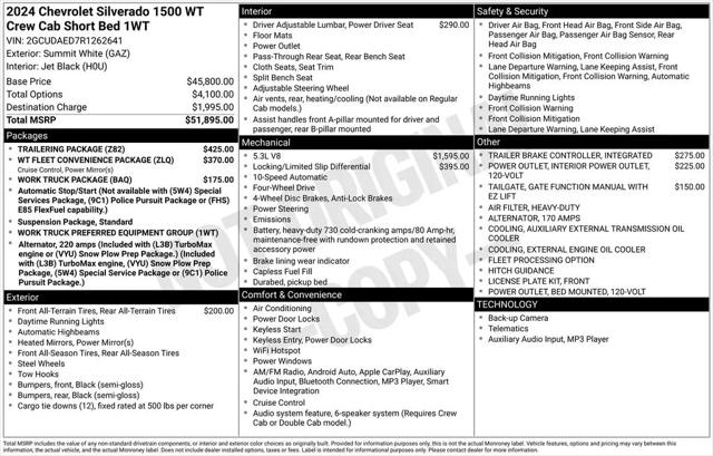 2024 Chevrolet Silverado 1500 Work Truck