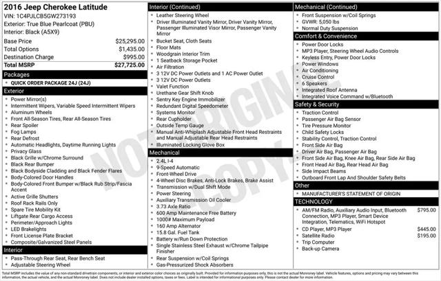 2016 Jeep Cherokee Latitude