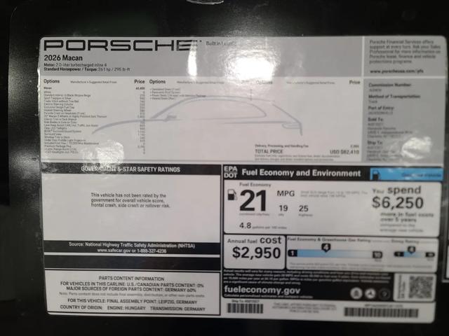2026 Porsche Macan Macan