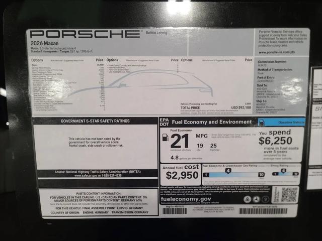 2026 Porsche Macan Macan