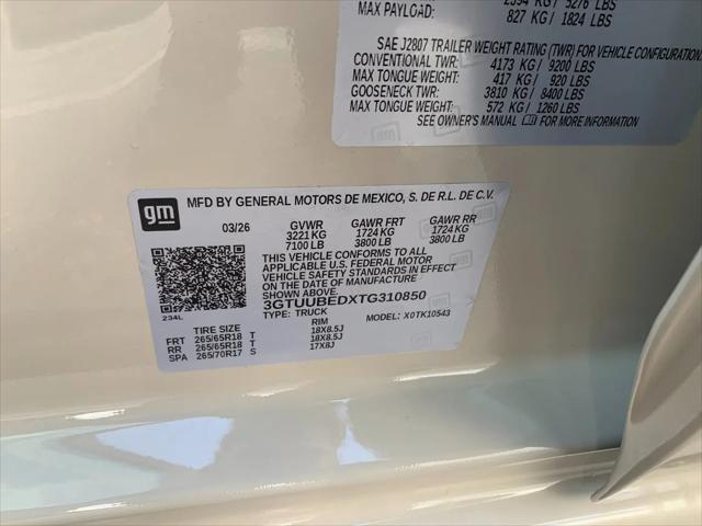 2026 GMC Sierra 1500 Crew Cab, Short Bed, SLE, 4WD