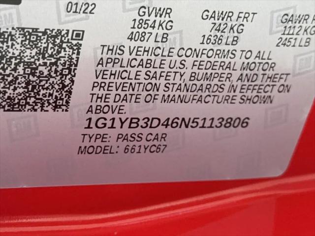 2022 Chevrolet Corvette Stingray RWD Convertible 2LT