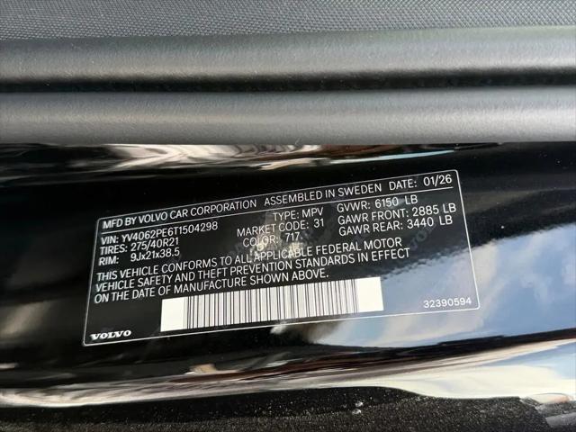 2026 Volvo XC90 Plus, B6 AWD Gas (mild hybrid), Gasoline, Bright, 7 Seats