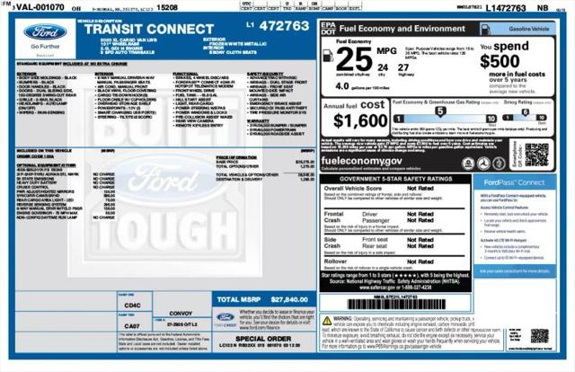 2020 Ford Transit Connect XL Cargo Van