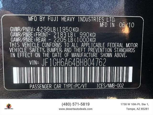 2011 Subaru Impreza 2.5i