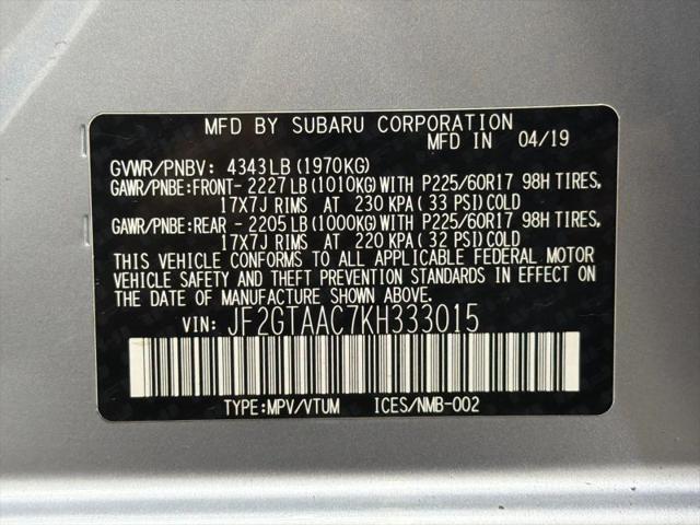 2019 Subaru Crosstrek 2.0i