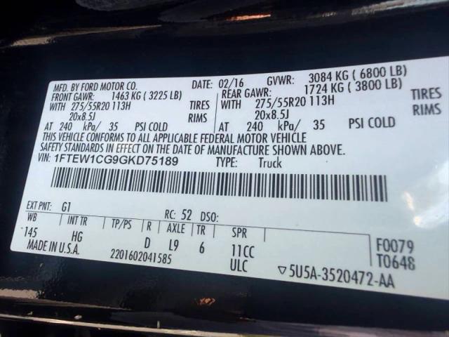 2016 Ford F-150 Lariat