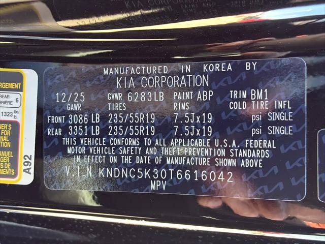 2026 Kia Carnival MPV EX