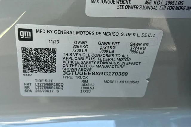 2024 GMC Sierra 1500 4WD Crew Cab Short Box AT4