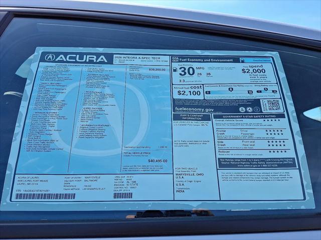 2026 Acura Integra FWD A-Spec with Technology