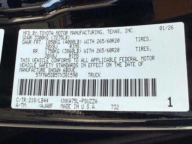 2026 Toyota Tundra 1794 Edition CrewMax 5.5' Bed