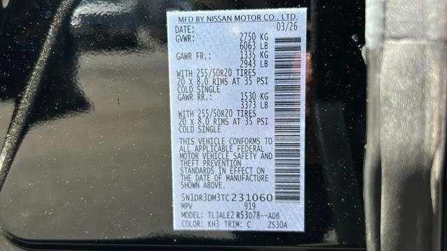 2026 Nissan Pathfinder Platinum