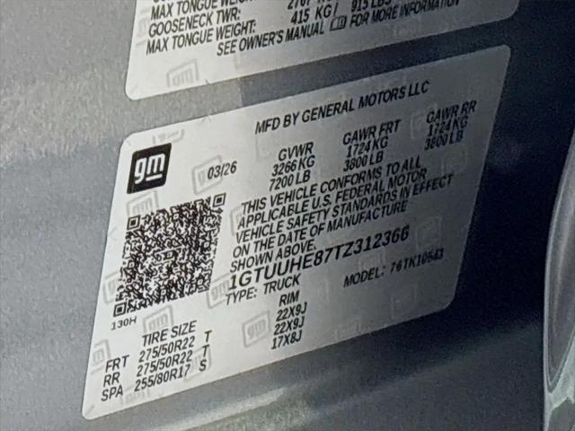 2026 GMC Sierra 1500 Crew Cab, Short Bed, Denali Ultimate, 4WD