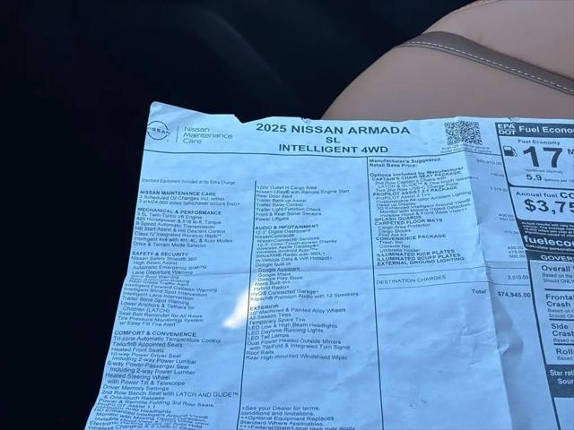 2025 Nissan Armada SL 4WD