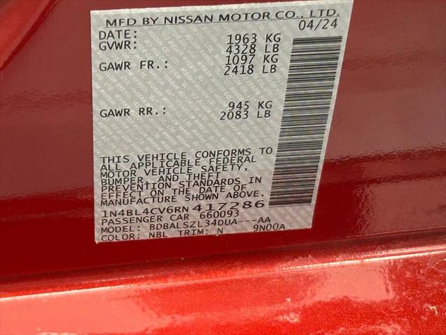 2024 Nissan Altima SR FWD