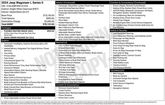 2024 Wagoneer Wagoneer L Series II 4x4