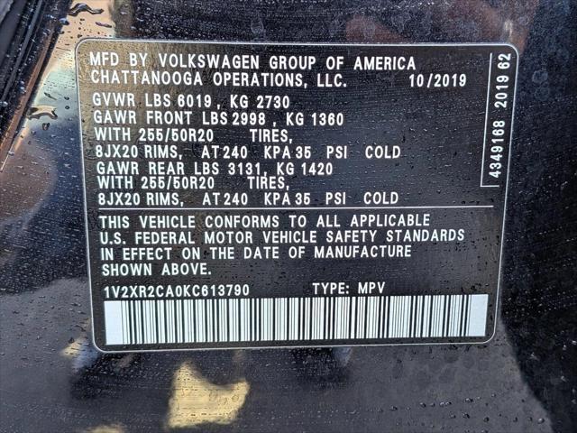 2019 Volkswagen Atlas 3.6L V6 SE w/Technology R-Line