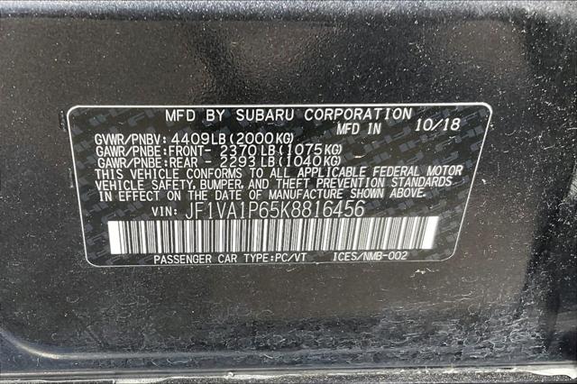 2019 Subaru WRX Limited