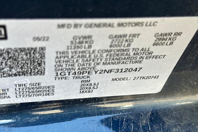 2022 GMC Sierra 2500HD 4WD Crew Cab Standard Bed AT4