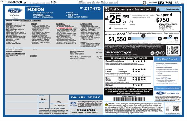 2019 Ford Fusion Titanium