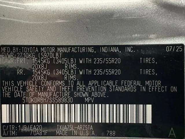 2025 Toyota Highlander XSE