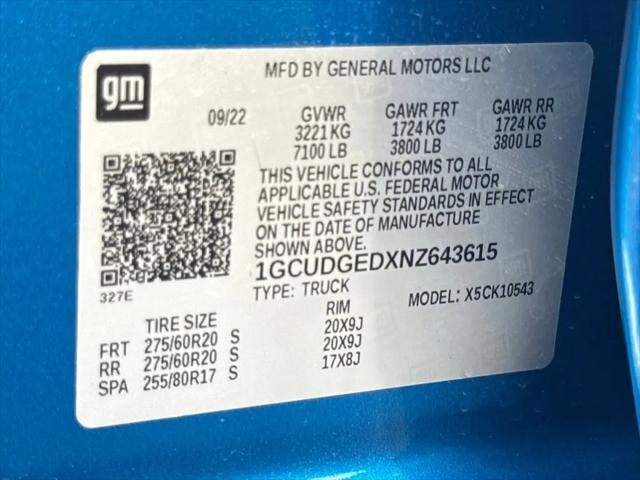 2022 Chevrolet Silverado 1500 4WD Crew Cab Short Bed LTZ