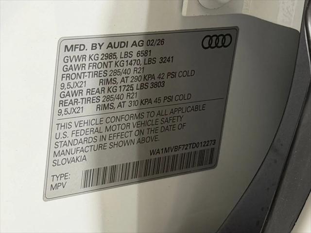 2026 Audi Q7 Premium Plus S line TFSI quattro tiptronic
