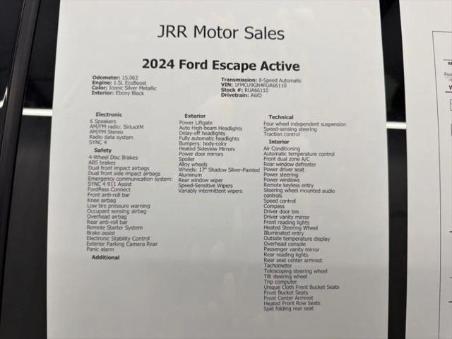 2024 Ford Escape Active