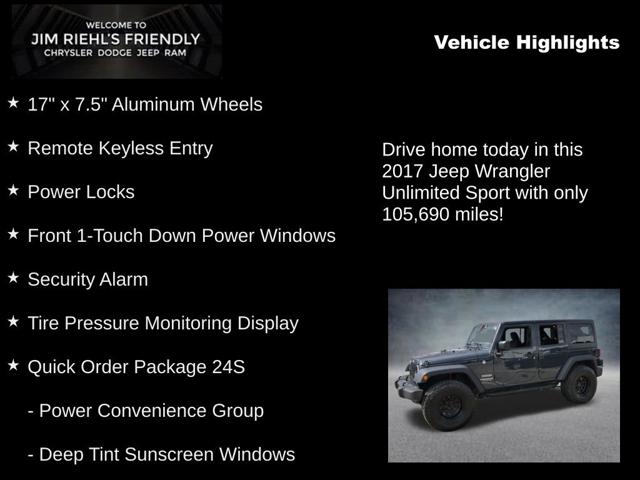 2017 Jeep Wrangler Unlimited Sport 4x4