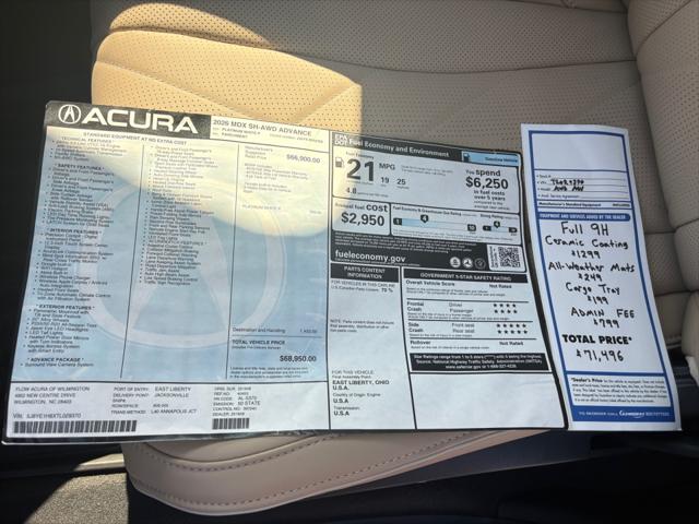 2026 Acura MDX Advance Package