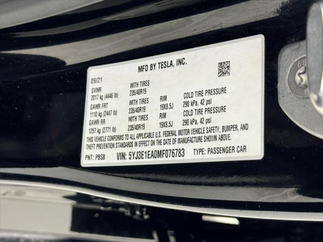 2021 Tesla Model 3 Standard Range Plus Rear-Wheel Drive