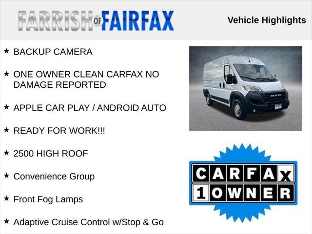 2024 RAM ProMaster 2500 Cargo Van Tradesman High Roof 136 WB w/Pass Seat 2024 RAM ProMaster 2500 Cargo Van Tradesman High Roof 136 WB w/Pass Seat