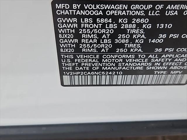 2022 Volkswagen Atlas 2.0T SE w/Technology