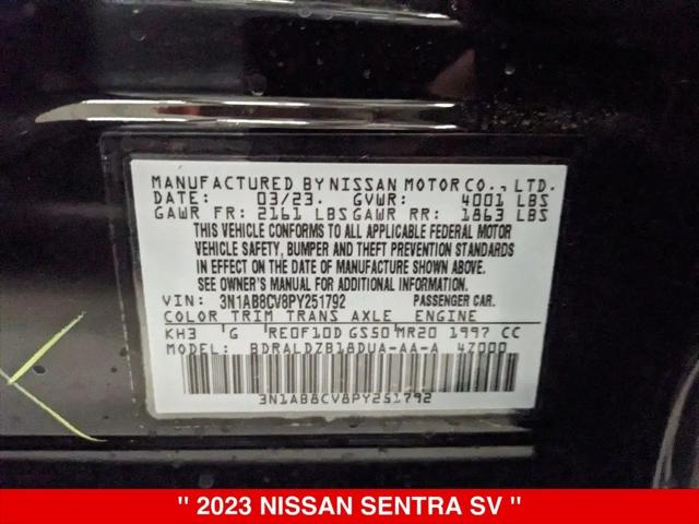 2023 Nissan Sentra SV Xtronic CVT