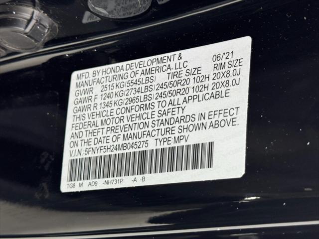 2021 Honda Pilot 2WD Special Edition