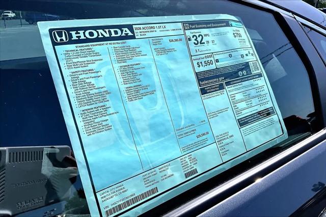 2026 Honda Accord Sedan LX