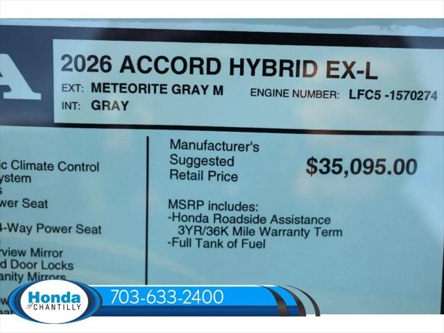 2026 Honda Accord Sedan EX-L