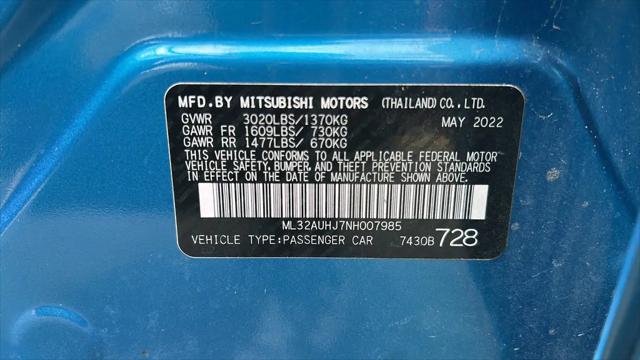 2022 Mitsubishi Mirage ES