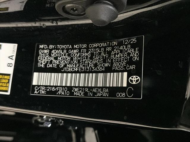 2026 Toyota Corolla Hybrid Hybrid LE