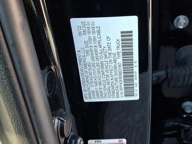 2022 Honda Ridgeline Black Edition