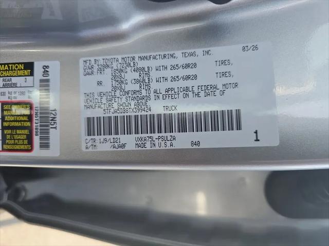 2026 Toyota Tundra Limited CrewMax 5.5' Bed