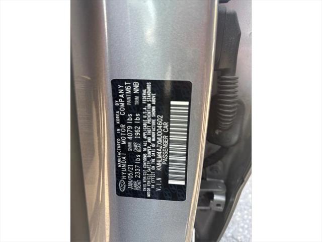 2021 Hyundai Elantra Hybrid Blue