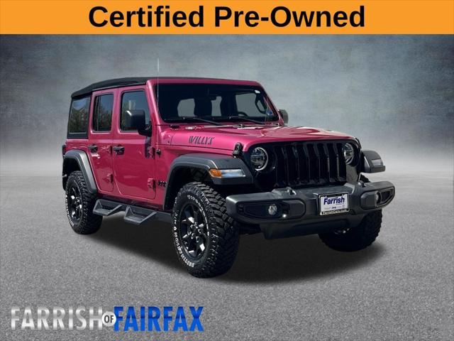 2022 Jeep Wrangler Unlimited Willys 4x4 2022 Jeep Wrangler Unlimited Willys 4x4
